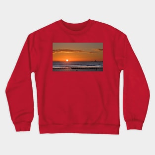 North Sea Sunrise Panorama Crewneck Sweatshirt